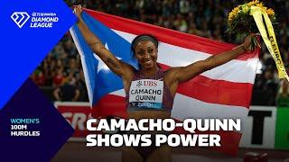 Jasmine Camacho-Quinn powers to victory in Zurich - Wanda Diamond League