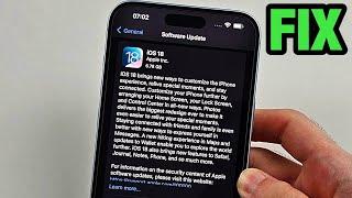 Fix iOS 18 Update Not Showing In Settings!