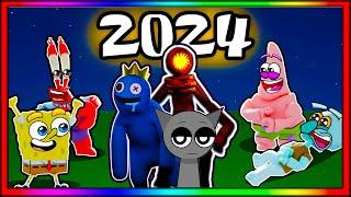 SpongeBob Plays the FUNNIEST Roblox Games of 2024!