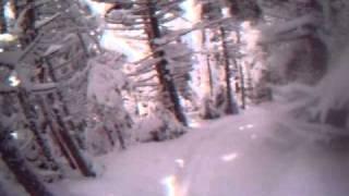 Down the Rabbit Hole - Snowshoe Run on the Lend-A-Hand Trail, Mt. Hale 12/24/10