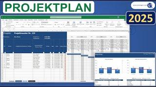 Projektplan Excel Vorlage Tutorial Anleitung