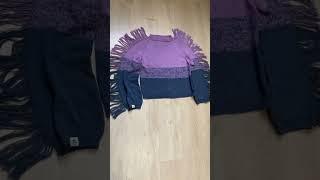 Джемпер #ombre .Я связала его из хлопка, но чтобы был теплее можно добавить нитку ангоры #харисовна
