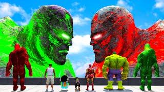 GTA 5 | GTA5 BUT WHATEVER JUNIOR TITAN LAVA GOD VS GREEN GOD SHINCHAN DRAWS COMES TO REAL LIFE