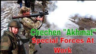 Ukraine War: Chechens Fighting For Russia "Frontline Battle" Training. "Akhmat" Special Forces