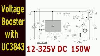 Inverter Power Supply with UC3843 (12V to 320V)