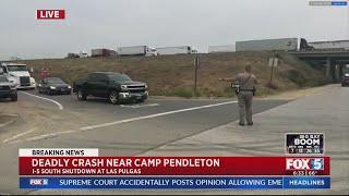 UPDATE: Traffic diverted back to northbound I-5 following deadly crash near Camp Pendleton