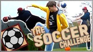 Playing soccer  (the crossbar challenge and more) | #BADGEBATTLE