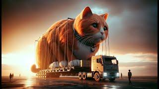 Giant Ginger Cat Rampaging Through the City | Meowee Story