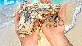 I Found 13 Wedding Rings Metal Detecting Underwater!
