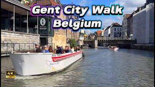 Walking Tour of Ghent, Belgium in Stunning 4K UHD | Explore the Best of Ghent City with Study Music