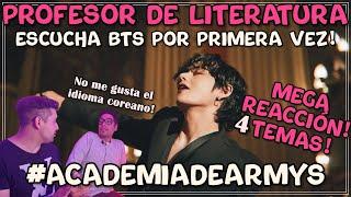 Profesor de Literatura reacciona a BTS por primera vez! Mic Drop - Fake Love - Black Swan - On