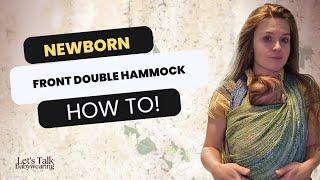 Front Double Hammock | Woven Wrap w/a newborn