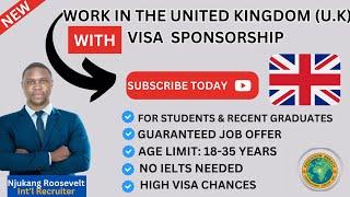 Work in the U.K  with Visa sponsorship / Certification of Sponsorship available / Apply for 2025