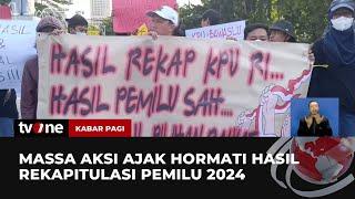 Puluhan Orang di Surabaya Gelar Aksi Damai Dukung KPU | Kabar Pagi tvOne