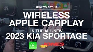 How to Connect Wireless  Apple CarPlay in the 2023 Kia Sportage