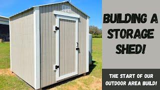 Building An Outdoor Storage Shed!