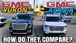 2024 GMC Acadia Denali VS GMC Yukon Denali: Are They Now The Same Size? Find Out!