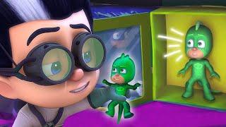 Romeo verwandelt Gecko in eine Action-Figur!  PJ Masks Deutsch Pyjamahelden | Cartoons für Kinder