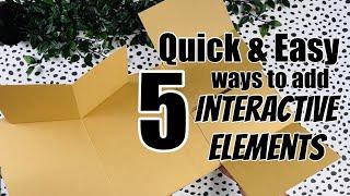 5 Quick & Easy ways to add interactive elements to your mini albums ft. analuisa