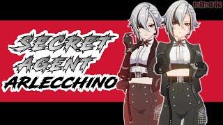 Secret Agent Arlecchino Outfit Showcase