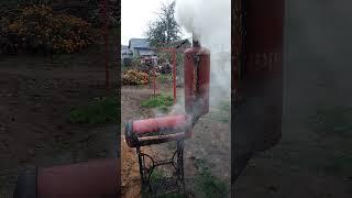 Мангал-коптильня из газовых баллонов