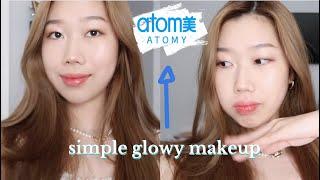 SIMPLE GLOWY MAKEUP USING ATOMY PRODUCTS !