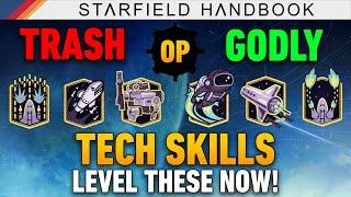 These Skills are BUSTED... Tech Skills Analysis & Tier List | Starfield Handbook