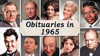 Obituary 1965: Famous Faces We Lost in 1965