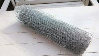 I bought a metal mesh for the garden, but I will not use it for its intended purpose.