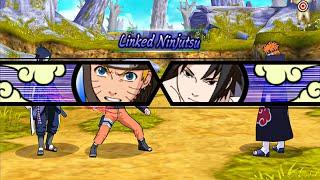 Naruto Ultimate Ninja Heroes 3 - All Team Jutsu [PSP]