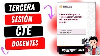 PASO A PASO: TERCERA SESIÓN DE CONSEJO TÉCNICO ESCOLAR | DOCENTES