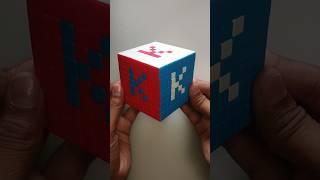 'K' Pattern on 8x8 Rubik's Cube #shorts #video #cube #cube #game