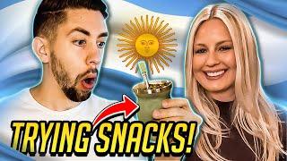 TRYING SNACKS FROM ARGENTINA WITH MY GIRLFRIEND