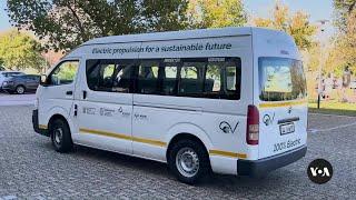 South Africa’s first retrofitted electric minibus taxi exceeds expectations | VOANews