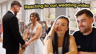 Reacting To Our Wedding Video *Emotional*