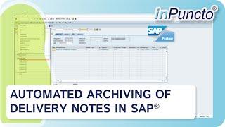 Automated archiving of delivery notes in SAP