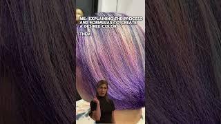 How to get a custom color #salonexperience #hair #hairstyle #naturalhair #naturalsalon #salonready