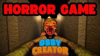 Can you make a GOOD HORROR GAME in Obby Creator? (Part 1)