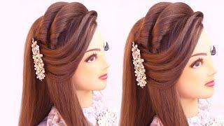 2 new elegant open hairstyle for wedding l festival look l mehndi hairstyles l wedding hairstyles