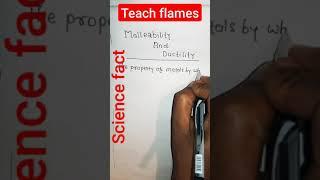 malleability and ductility #shorts #sciencefacts #cbse #metals