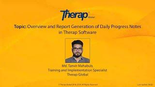 Overview and Report Generation of Daily Progress Notes in Therap Software