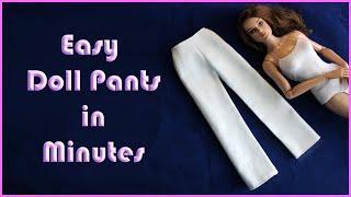 Doll Clothes Sewing Tutorial / How To Sew Basic Doll Pants / Basics Pattern