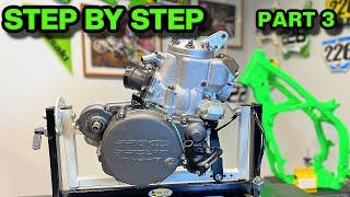 DIY KX250 Engine Rebuild PART 3 - Top End and Power Valve Rebuild
