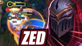 Zed One Death Challenge in Season 12 (Build & runes)