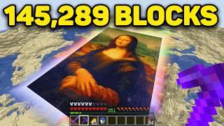 I Built the MONA LISA in Minecraft Hardcore