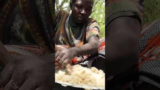 Amaizing  Way Of Cooking African Traditional  food - soup and Ugali - #hadzabetribe