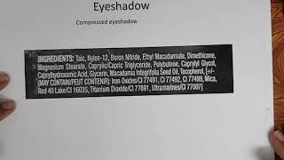 Part 92 Eye Cosmetics:Eyeshadow -science of cosmetics and personal care products