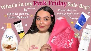 What’s in my *FIRST* Nykaa Pink Friday Sale Bag? How to get PR from Nykaa? Skincare, makeup haul