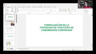 3era sesión: Formalización de la Propiedad en Comunidades Campesinas.