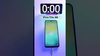 Vivo T3x 5G Charging Test 0 To 100 Percent 44W Fast Charging 